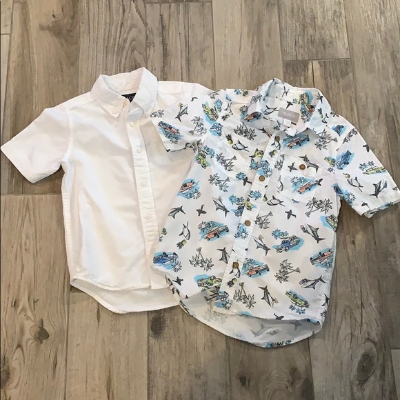 The Children's Place Other - EUC bundle of 2 button down shirts sz 5/6